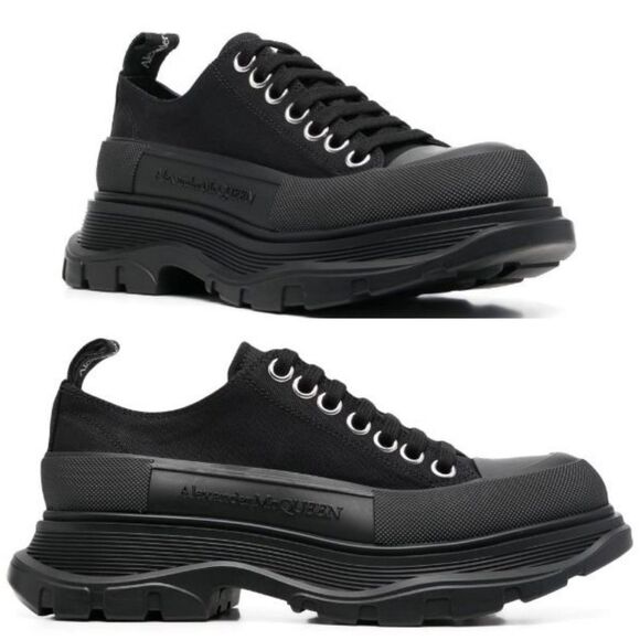 Alexander McQueen Shoes - AUTHENTIC Alexander McQueen Trend Slick Cloth Low Sneakers Sz 38 / 8